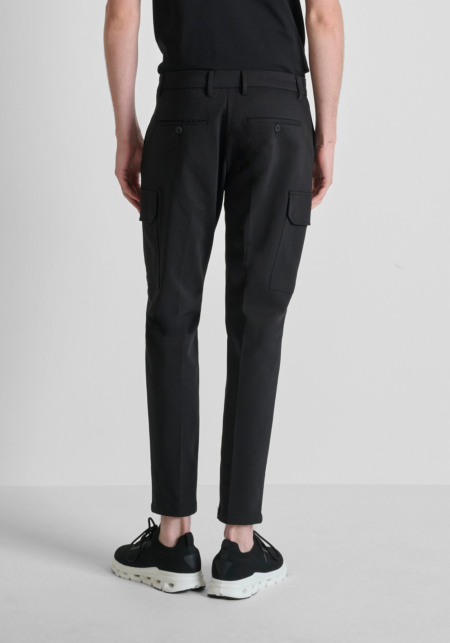 PANTALON SKINNY FIT « BJORN » EN TISSU DE COTON MÉLANGÉ ÉLASTIQUE