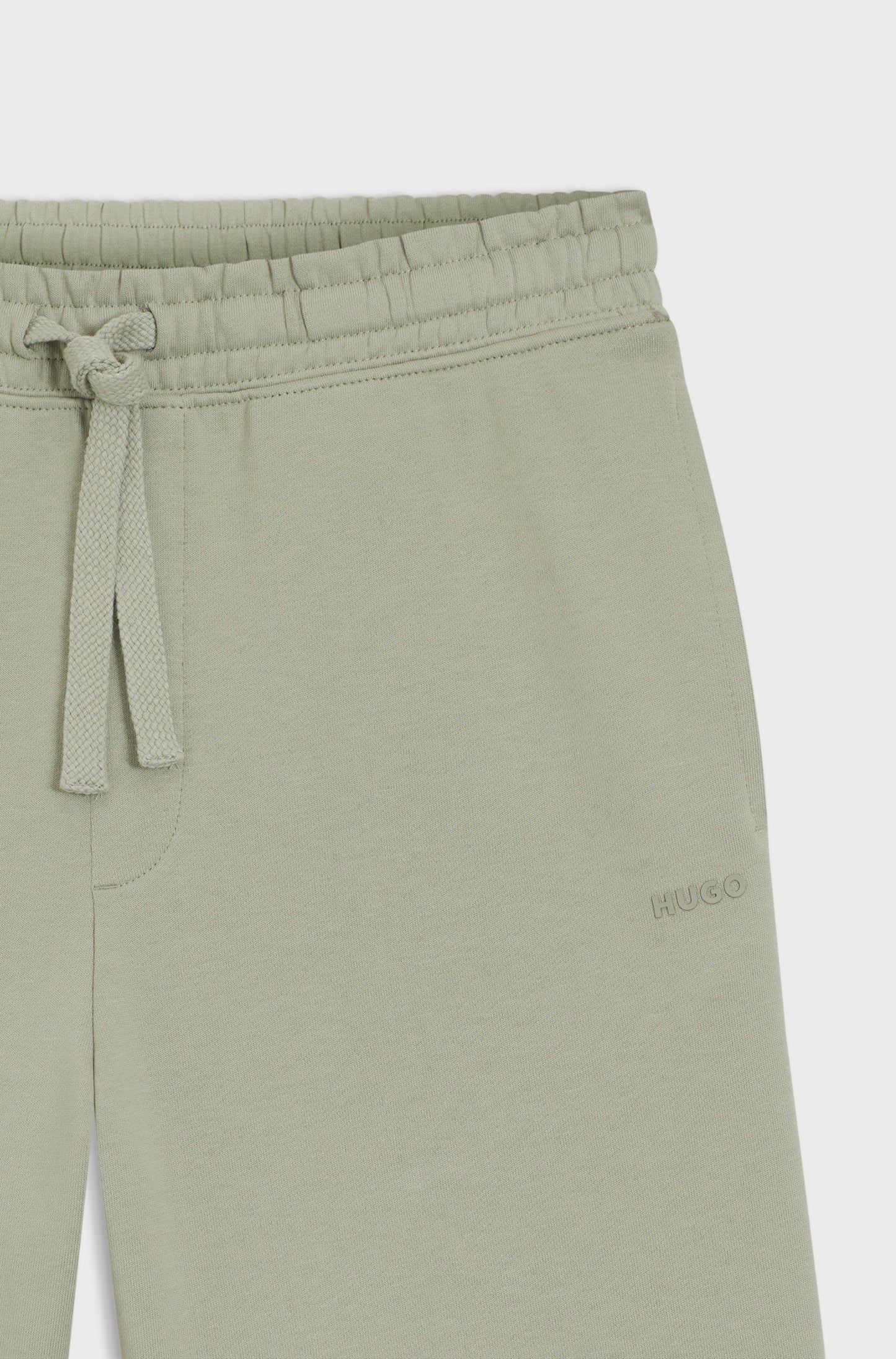 Short en molleton de coton avec logo imprimé