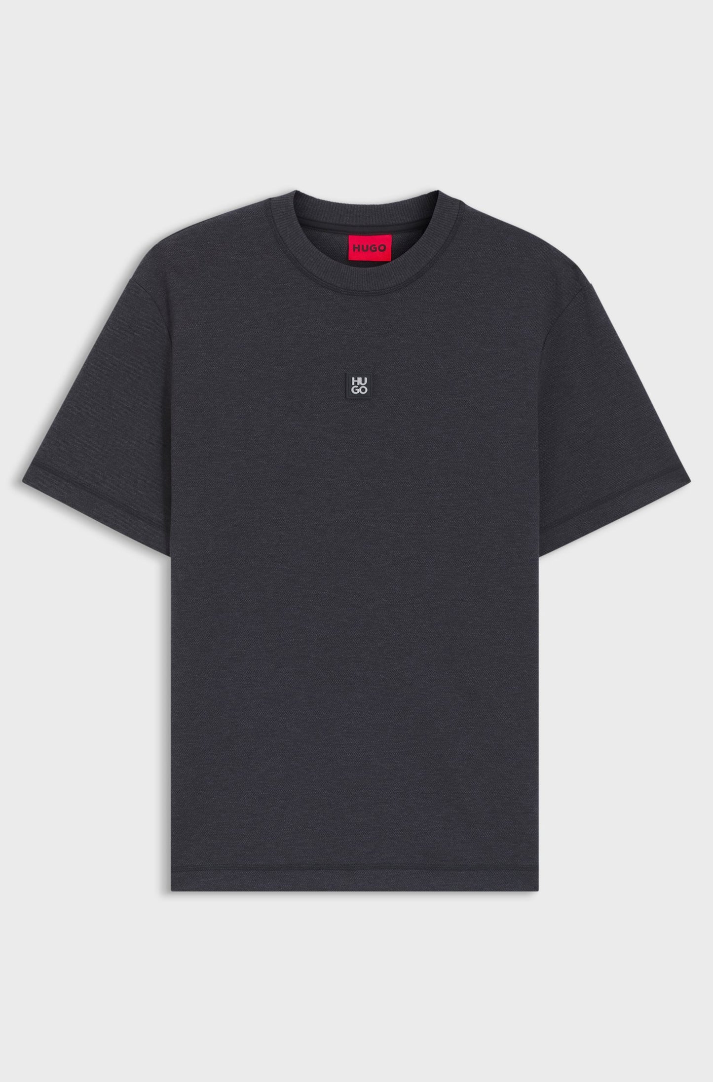 T-shirt en coton mélangé à logo revisité