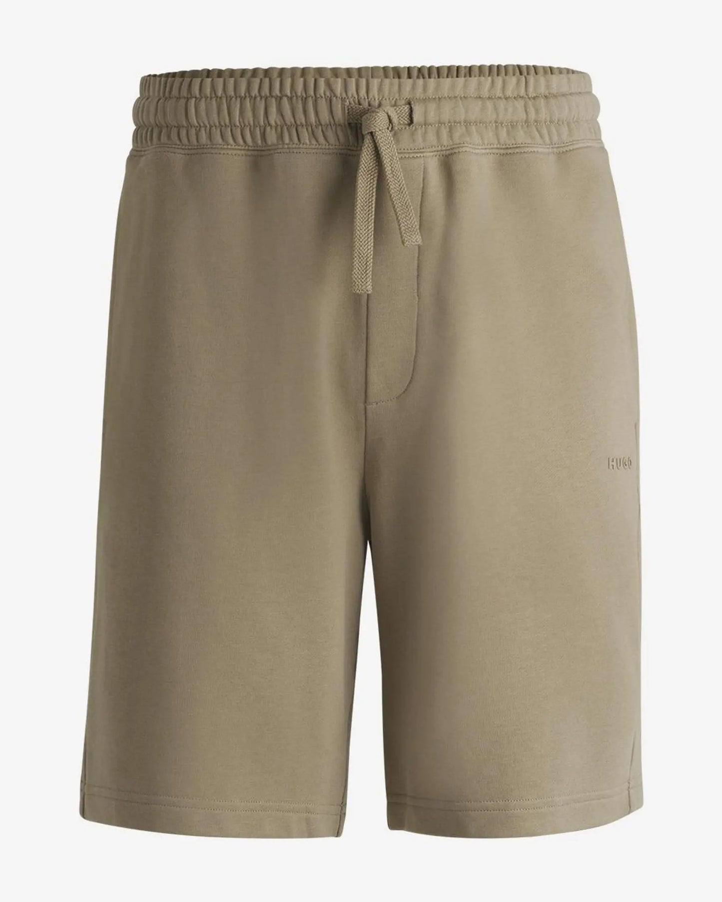 Short en molleton de coton avec logo imprimé