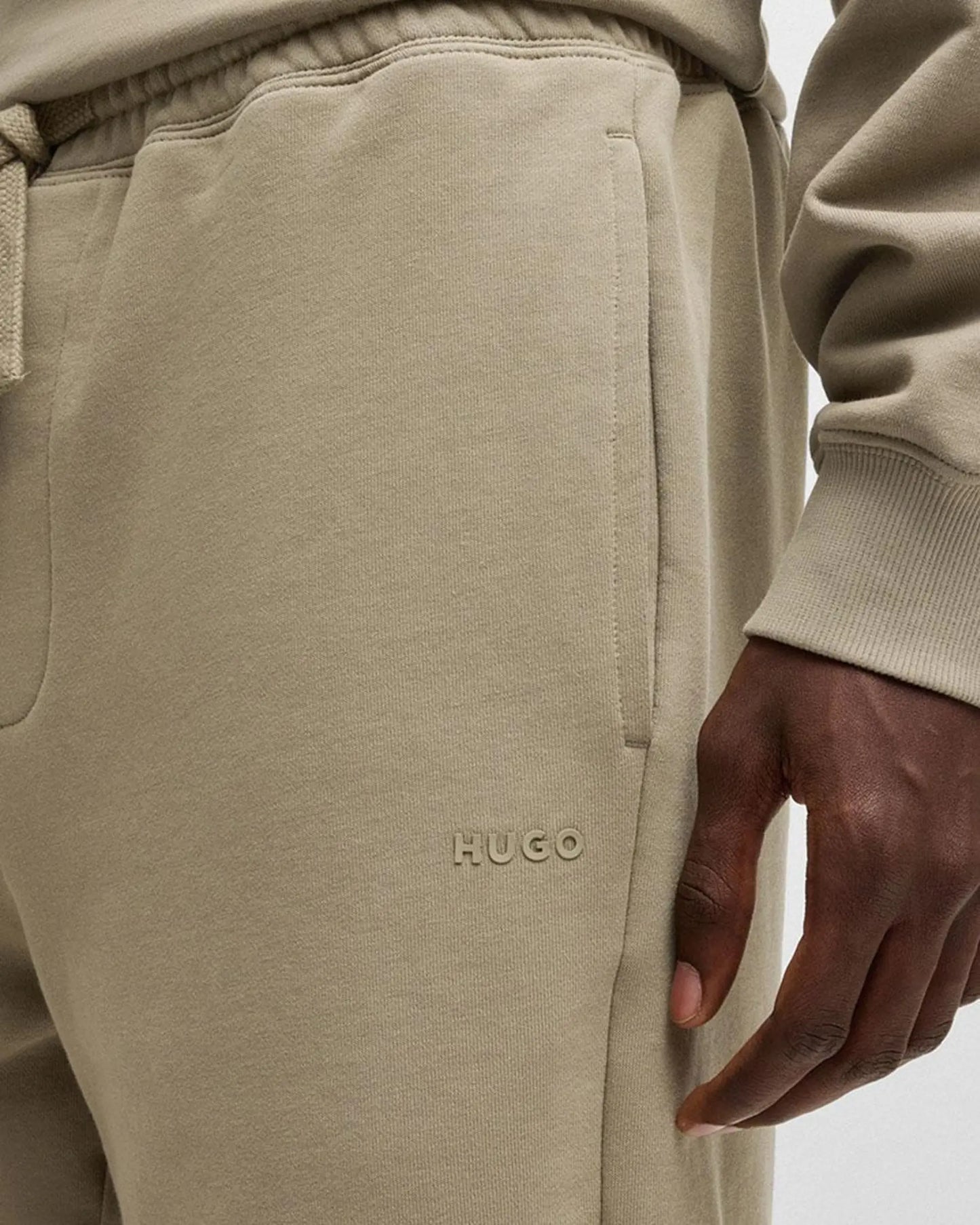 Short en molleton de coton avec logo imprimé