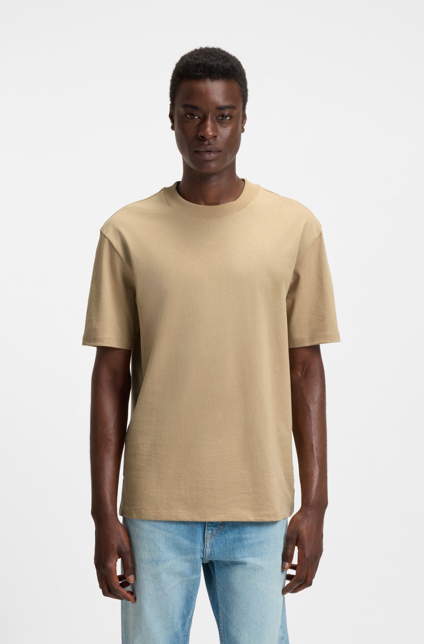 T-shirt décontracté en coton à logo imprimé