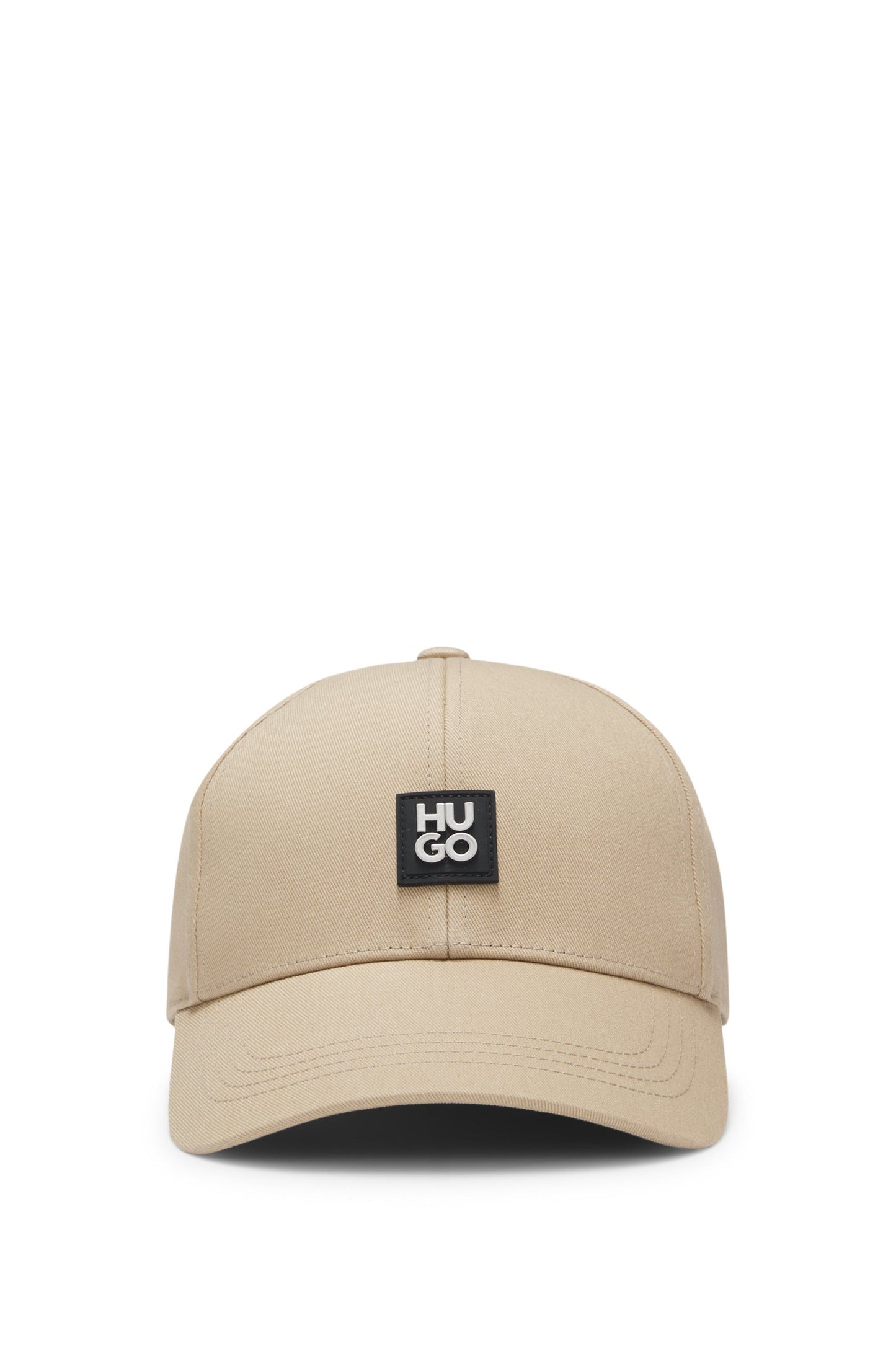Casquette en twill de coton à logo revisité