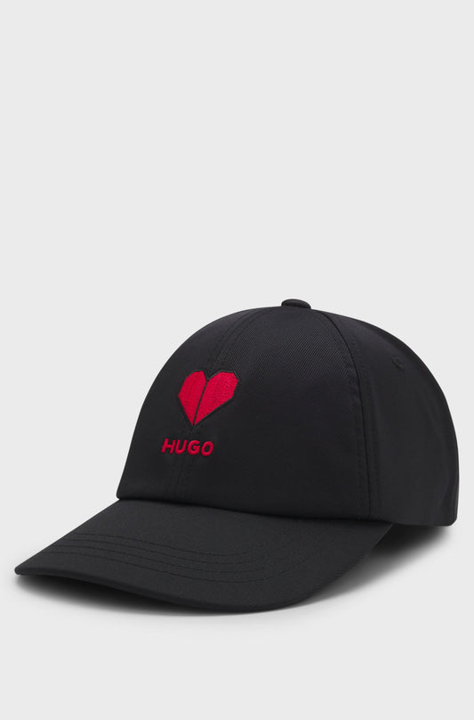 Casquette en twill stretch avec logo brodé