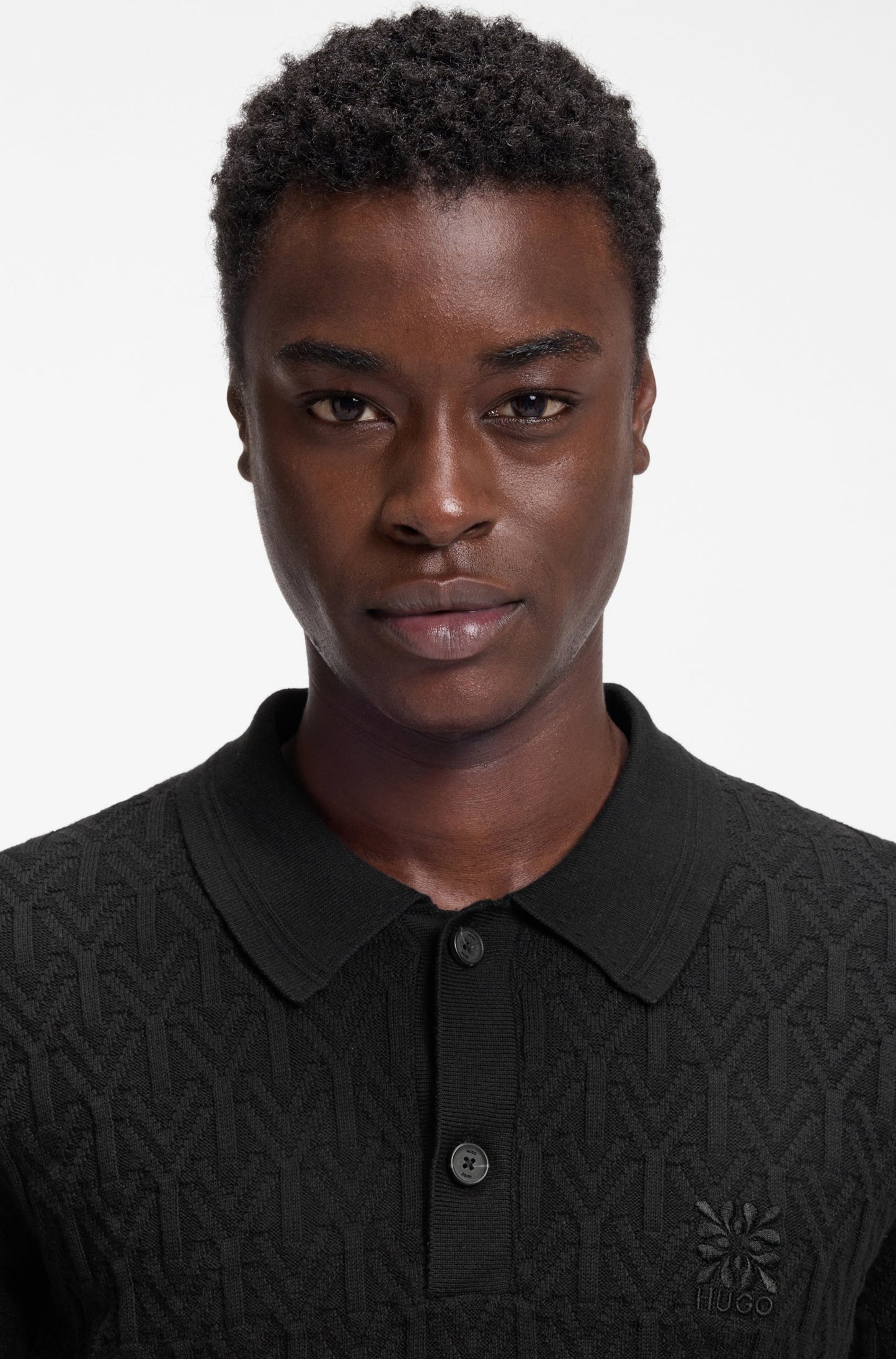 Polo en coton tricoté