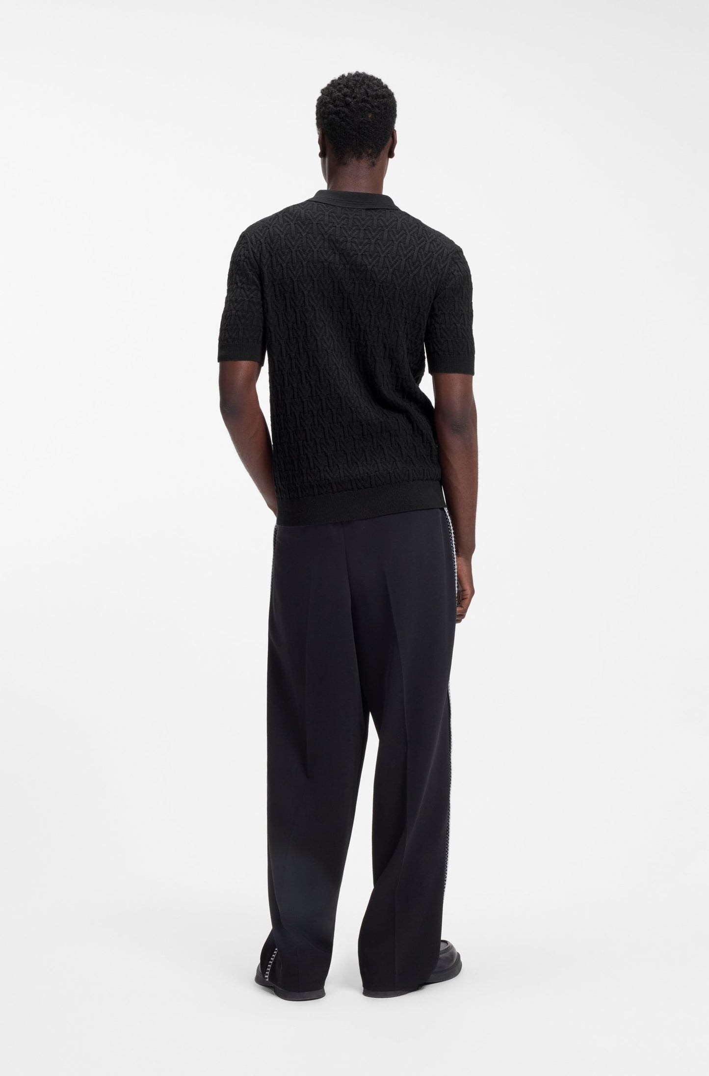 Polo en coton tricoté