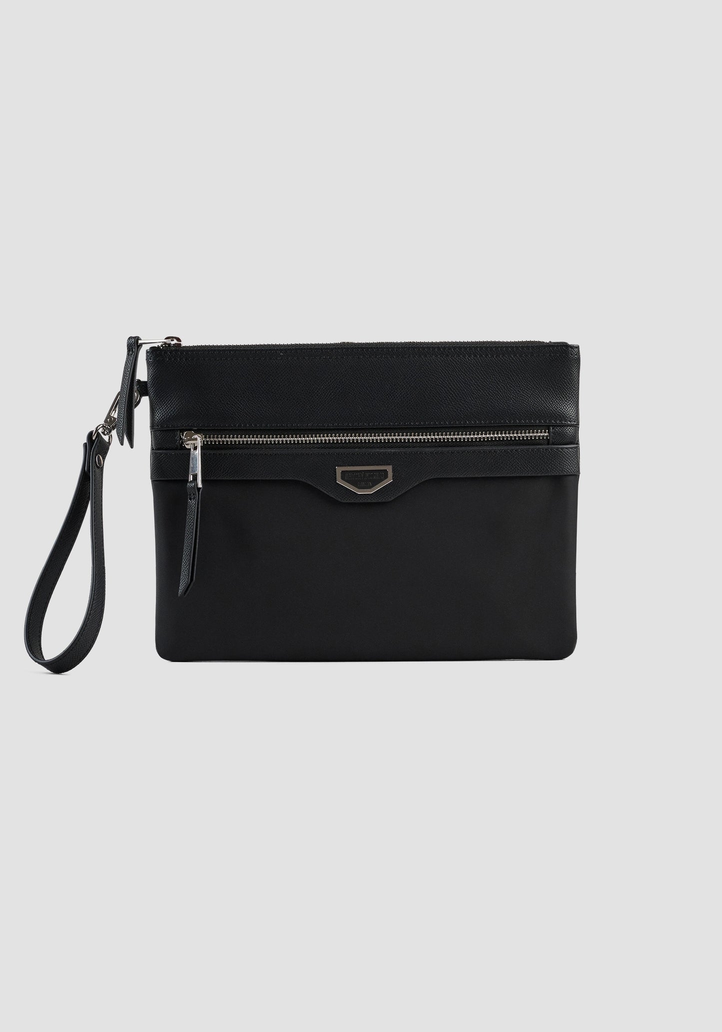 POCHETTE EN NYLON ET SIMILICUIR