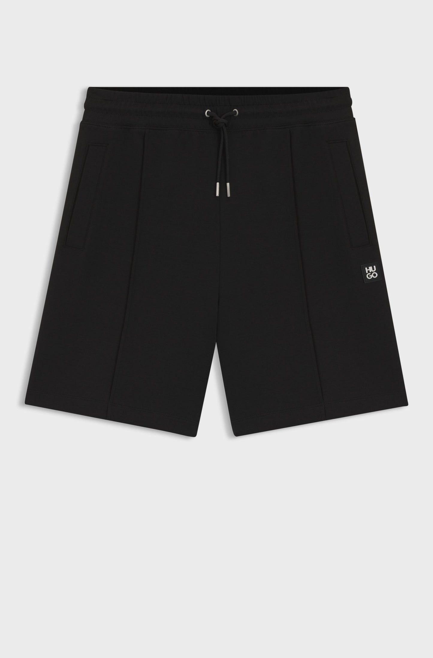 Short en coton mélangé avec garniture logo revisité