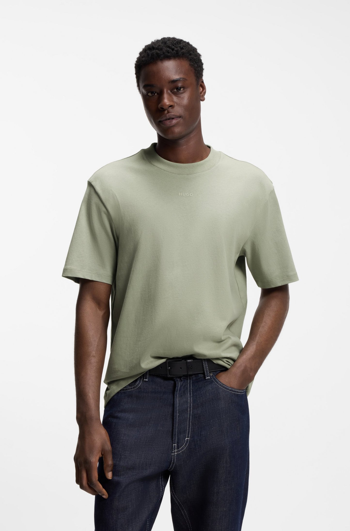 T-shirt décontracté en coton à logo imprimé