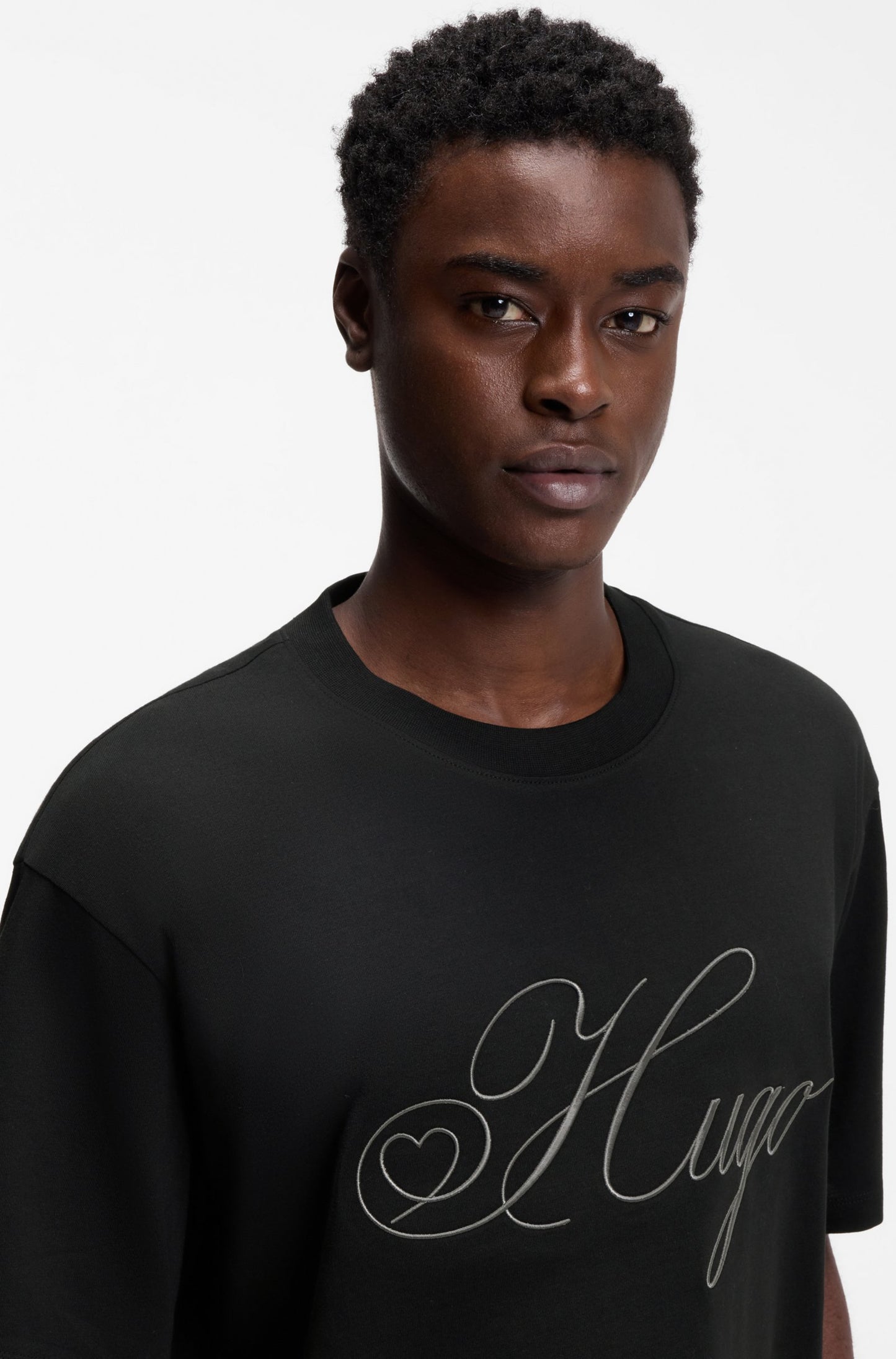 T-shirt en jersey de coton à logo brodé